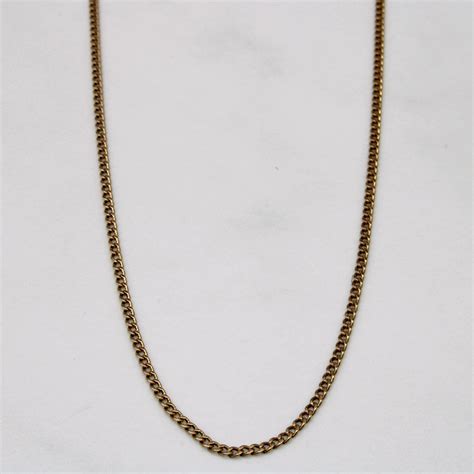 10k Yellow Gold Curb Link Chain | 24" | – 100 Ways