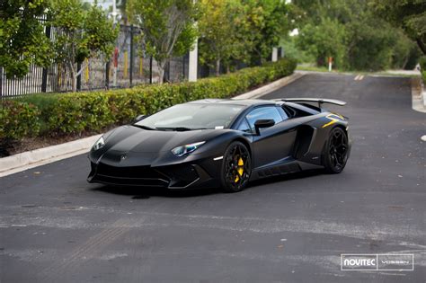 Black Menacing Lamborghini Aventador Boasting a Body Kit — CARiD.com Gallery