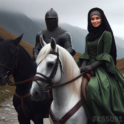 The Lady of the Green Kirtle and her knight by jk55092 on DeviantArt