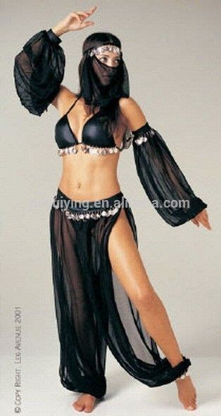 Black Princess Belly Dancer Arabian Nights Fancy Dress Costume | Dancer ...