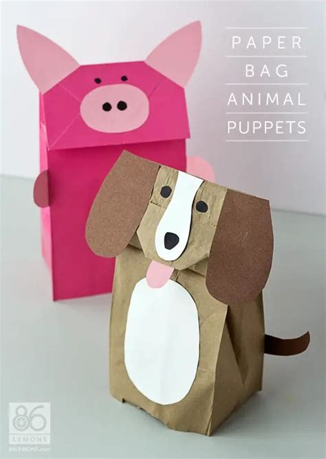 Test Report: DIY Paper Bag Animal Puppets - 86 Lemons