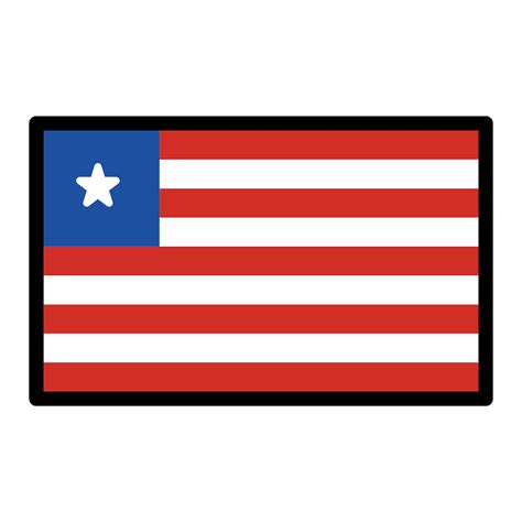 Liberia flag emoji clipart. Free download transparent .PNG | Creazilla