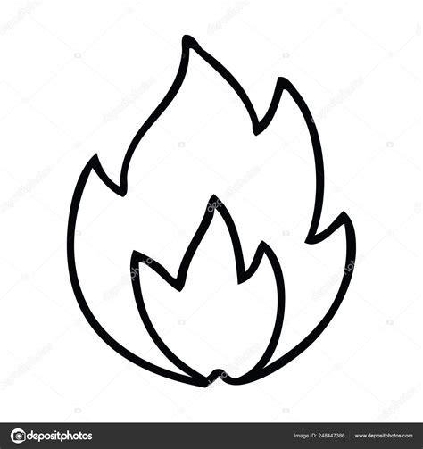 Fire Cartoon Images Black And White