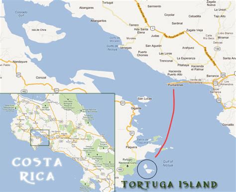 Tortuga Island Costa Rica Map - Draw A Topographic Map