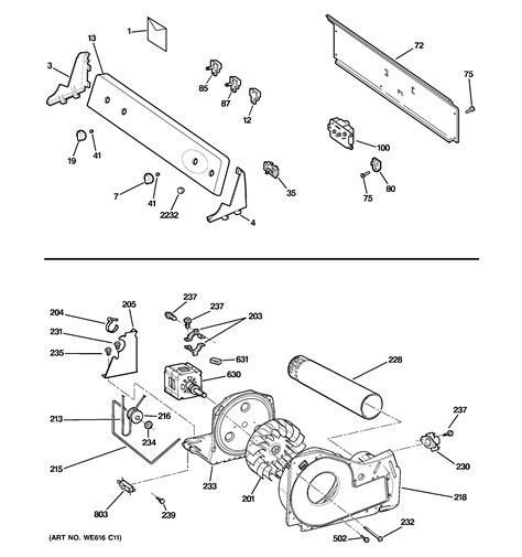 Ge Electric Motor Parts Diagram