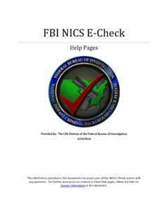 FBI NICS E-Check / fbi-nics-e-check.pdf / PDF4PRO