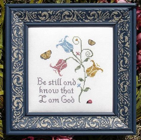 Be Still and Know Psalm 46:10 Bible Christian Cross Stitch Pattern My ...