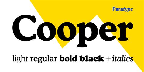 cooper font family - Google Search | Font shop, Retro font, Bold black