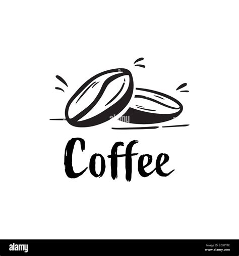 silhouette coffee bean logo for coffee drink Stock Vector Image & Art ...