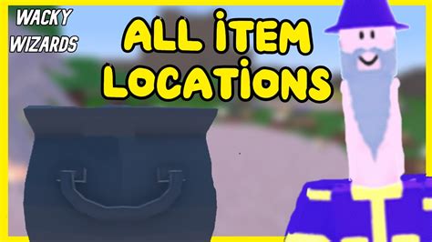 All the item locations... (Wacky Wizards) - YouTube