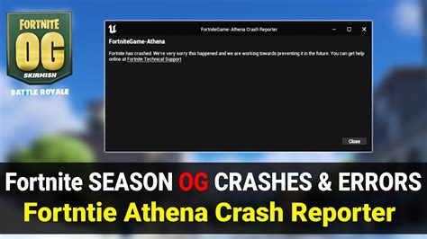 How to Fix Crashes & Not launch in Fortnite Chapter 5 Season 1 | FortniteGame Athena Crash ...