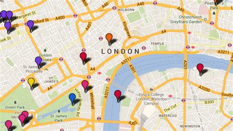 London attractions tourist map - Things to Do - visitlondon.com