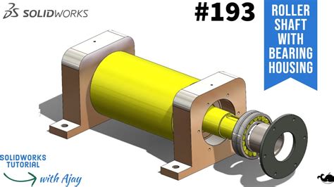 How to design Roller Shaft With Bearing Housing |Industrial design ...