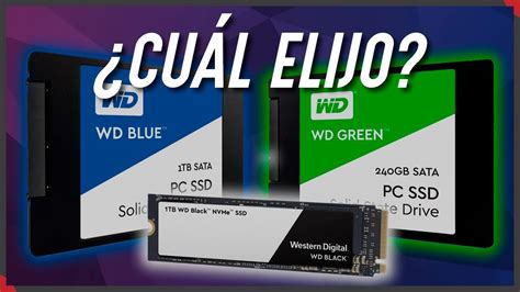 💪WD BLUE vs. 💲WD GREEN vs. 🏃‍♂WD BLACK - TODAS las diferencias🤚 - YouTube