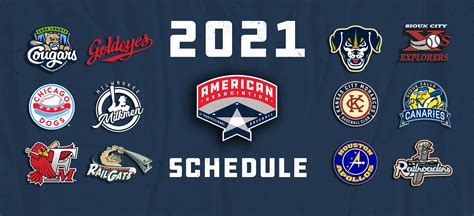 American Association of Professional Baseball - AMERICAN ASSOCIATION ANNOUNCES 2021 SCHEDULE