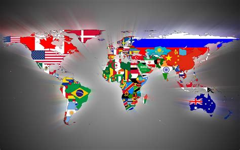 Free download World map flags Wallpapers World map flags Backgrounds World map [1680x1050] for ...