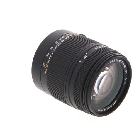 Sigma 18-250mm f/3.5-6.3 DC OS HSM Macro AF Lens for Nikon APS-C DSLR {62} at KEH Camera