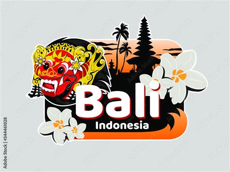 Bali Travel Logo Vector. Bali Trip logo with balinese culture ...