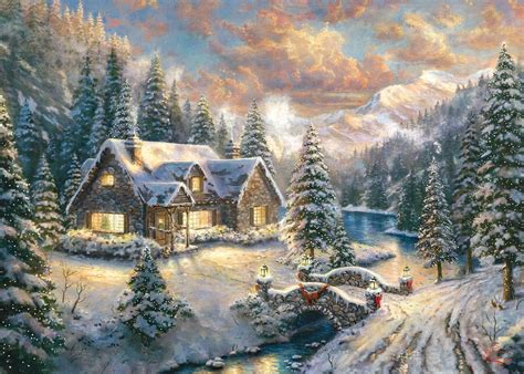 Thomas Kinkade: High Country Christmas | Thomas kinkade art, Thomas ...