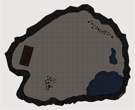 [OC][Art] A Simple Cave Map : r/DnD