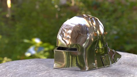 Sallet helmet I made. : r/blender