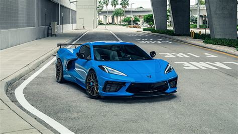 1920x1080px, 1080P free download | Corvette C8, america, blue ...