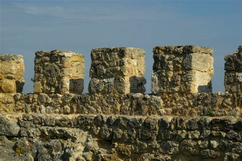 Battlement stock photo. Image of gray, broun, blue, beige - 7470700