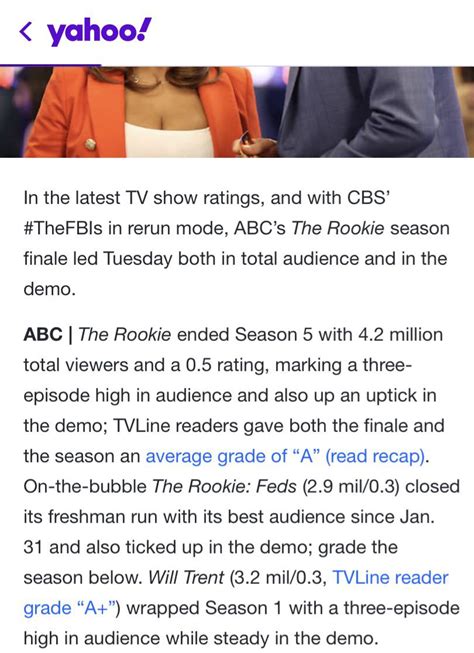 The Rookie Season 5 Finale Views : r/TheRookie