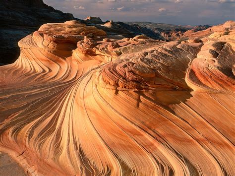 Eroded Sandstone Formations, Vermillion Cliffs Wilderness, Arizona and Utah - Desktop Wallpaper