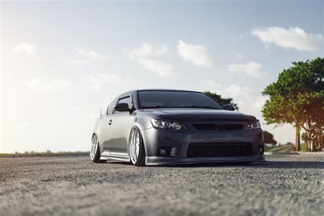 Air Lifted Scion TC on Custom Painted Rotiform BLQ-T Wheels | Rotiform ...