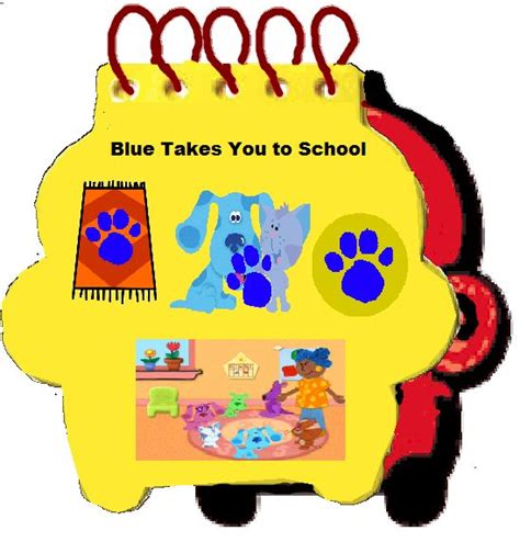 Clues from Blue Takes You to School | Blue’s clues, Blues clues, 2000 tv shows