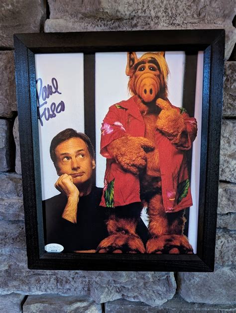 Autographed Paul Fusco Puppeteer and Voice of ALF, 8x10 Inch Framed Photo With Certificate of ...