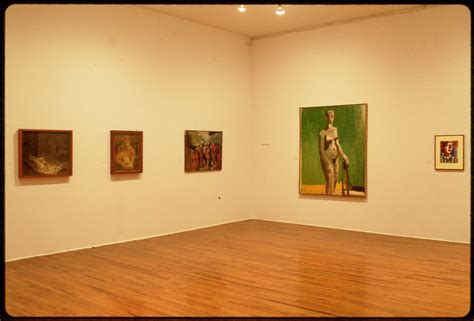 Installation view of works by Frank Auerbach and David Park in the P.S. 1 exhibition "Underknown ...