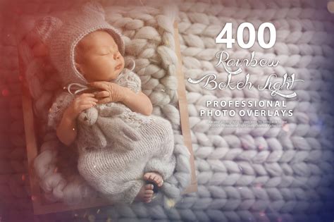 400 Rainbow Bokeh Light Overlays | Creative Market