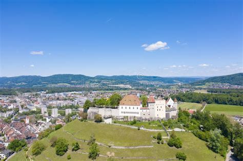 Lenzburg castle stock photo. Image of landmark, calm - 235717008