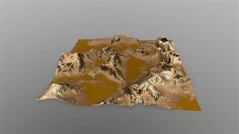 3D model Mars Canyon VR / AR / low-poly | CGTrader