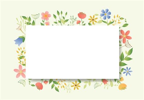 Premium Vector | Banner with flowers and leaves