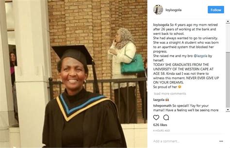 Comedian Loyiso Gola's Mom Graduates At 58 - OkMzansi