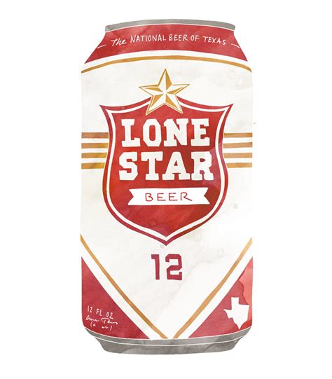 Lone Star Beer Art Texas Beer Print | Etsy