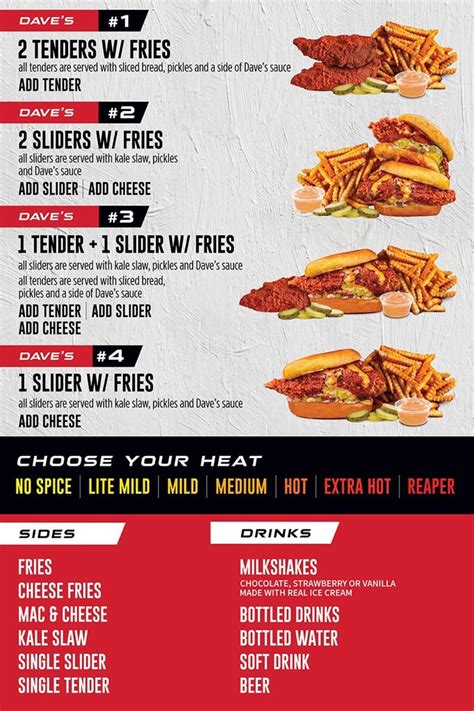 Menu - Daves Hot Chicken