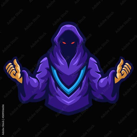 Ghost gaming logo vector illustration artwork Stock Illustration | Adobe Stock