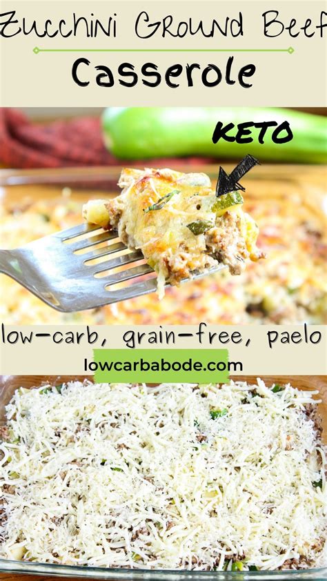 Zucchini Ground Beef Casserole - Keto, Paleo - LowCarb Abode