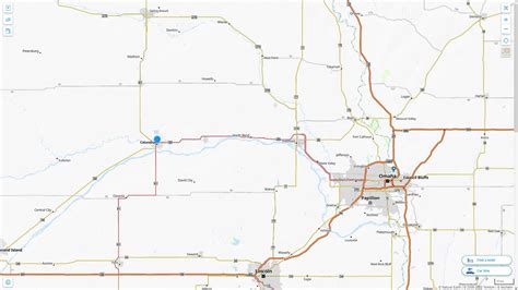 Columbus, Nebraska Map