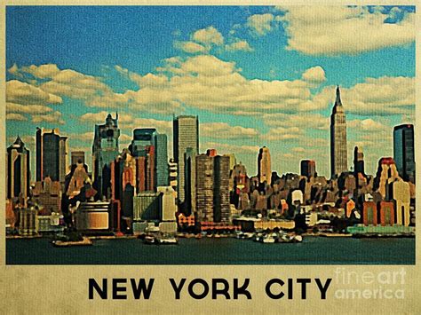 Vintage NYC | City skyline art, City skyline, Skyline