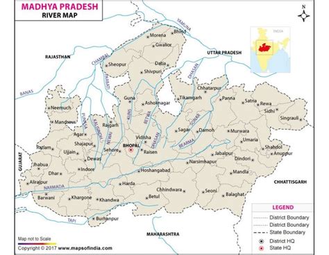 Madhya Pradesh River Map - Bunnie Valentia