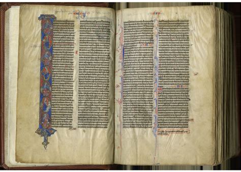 BIBLIO | Vulgate Bible; illuminated manuscript on parchment, in Latin ...