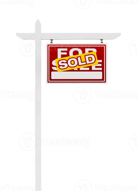 Transparent PNG of Right Facing Sold For Sale Real Estate Sign ...