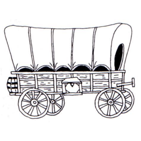 horse and covered wagon clipart - Clipground