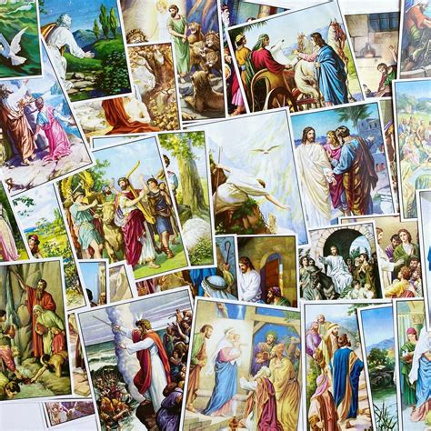 1956 Vintage Bible Story Illustrations, Vintage Bible Gallery Wall Art ...