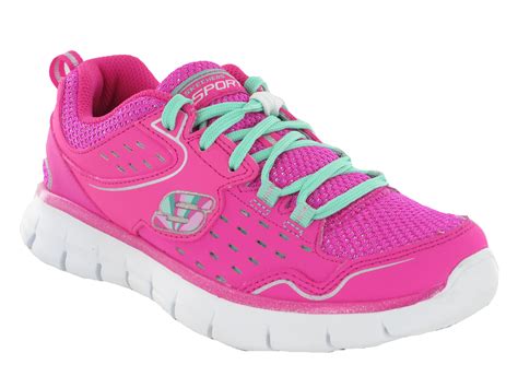 New Girls Skechers Lightweight Memory Foam Sports Casual Trainers Size ...